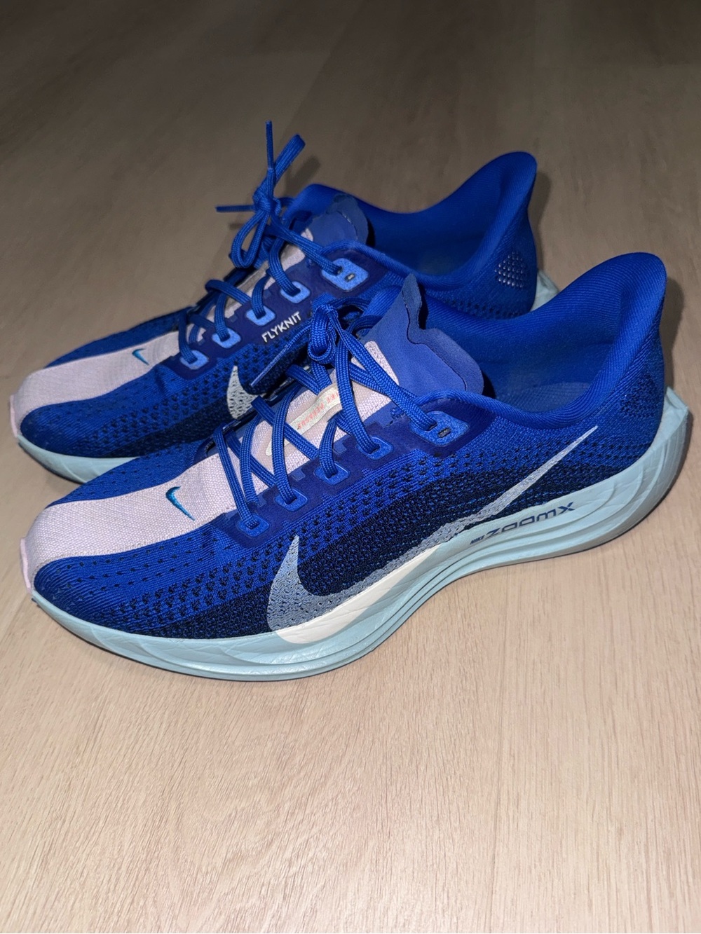 Nike Zoomx Pegasus Turbo Flyknit Racer Blue/ Sail Blue/ Lavender Stripe